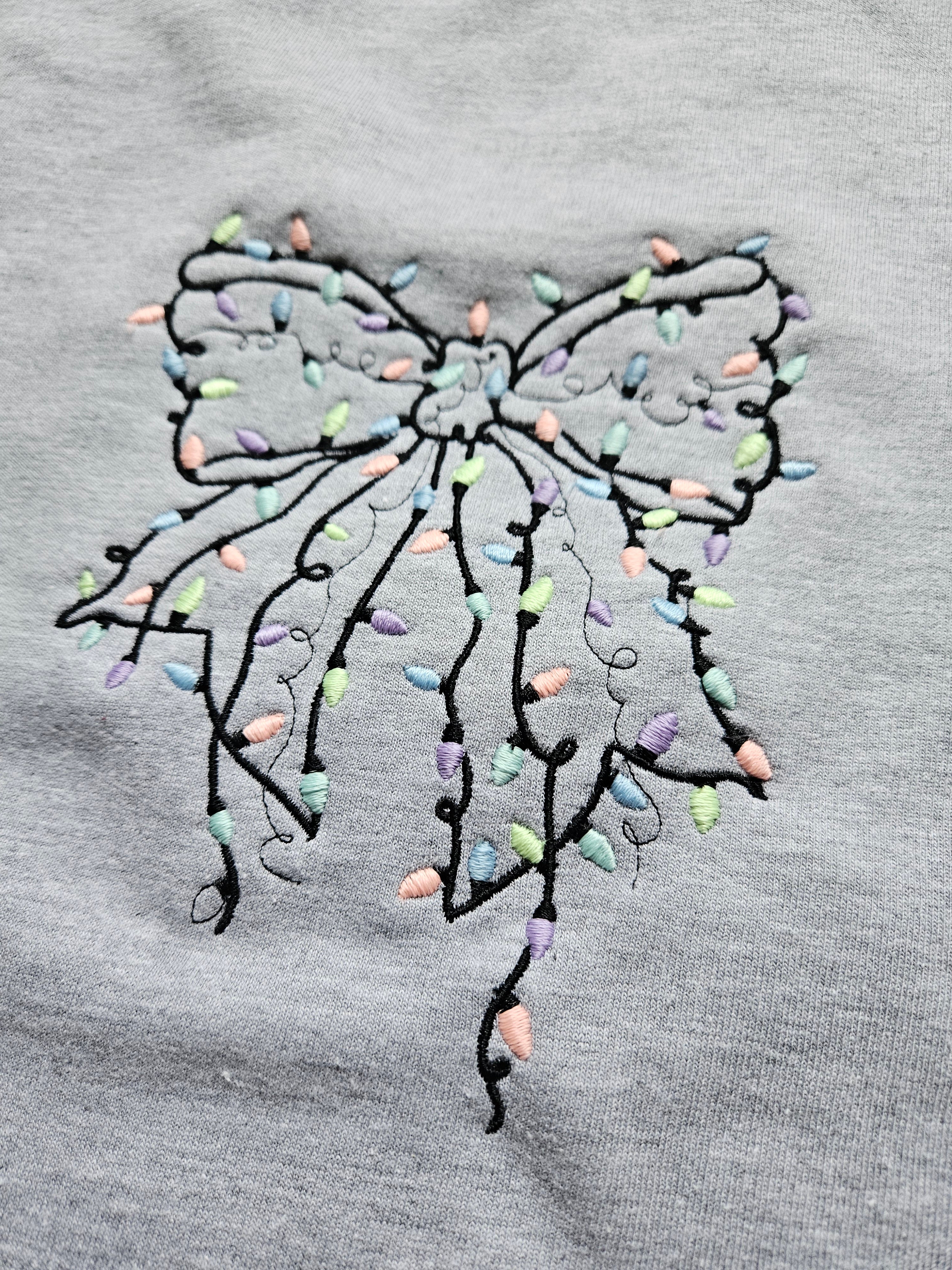Glow in the dark Christmas lights Sweatshirt